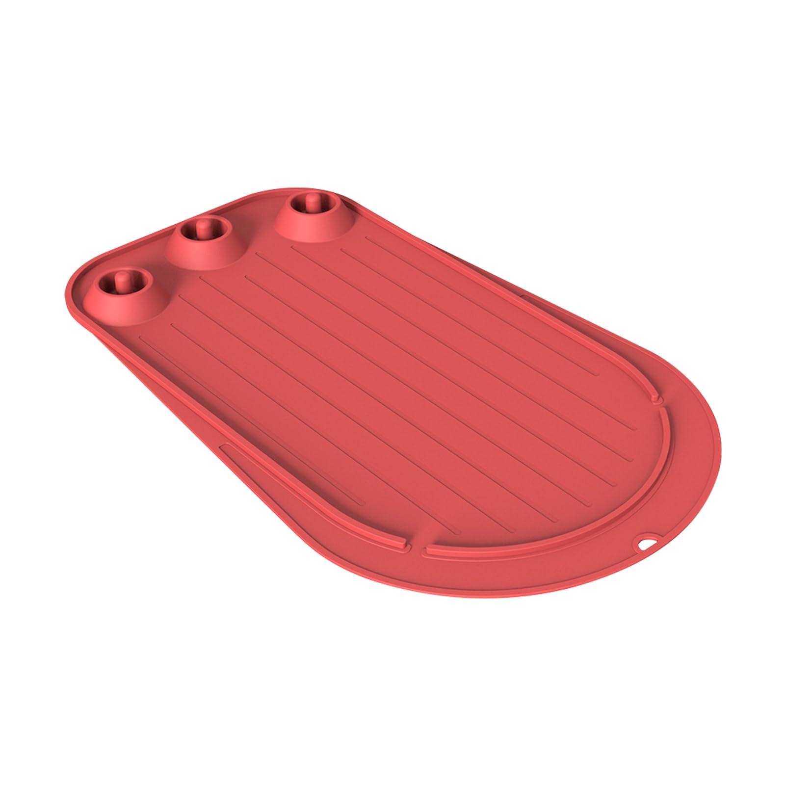 Mixer Slider Mat Silicone Sliding Mat with Tool Holders (Red)