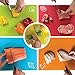 GORILLA GRIP 100% BPA-Free Flexible Cutting Board Set of 5, Durable Plastic Mats with Food Icons for Meal Prepping, Large and Mini Kitchen Chopping Mat, Use for Meat Fish Vegetables Fruit, Multicolor