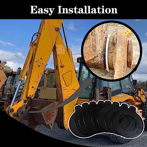 Image of 8 x 50mm Bucket Pin Shim Kit for Excavator and Skid Steer 2mm Thickness Fit for Cat Bobcat Deere Komatsu