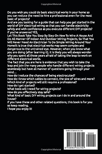 Vista 2 de Wiring for Beginners Step by Step Guide on How to Wire a House and Do All Manner of Indoor and Outdoor Wiring Projects, With Easy to Follow Projects