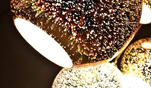 Moderne 3d Bunte Glaskugel Pendelleuchte - Neuheit Glas Lampe Led Feuerwerk Kugel Leuchtstern Bunter Kronleuchter E27… – Bild 6