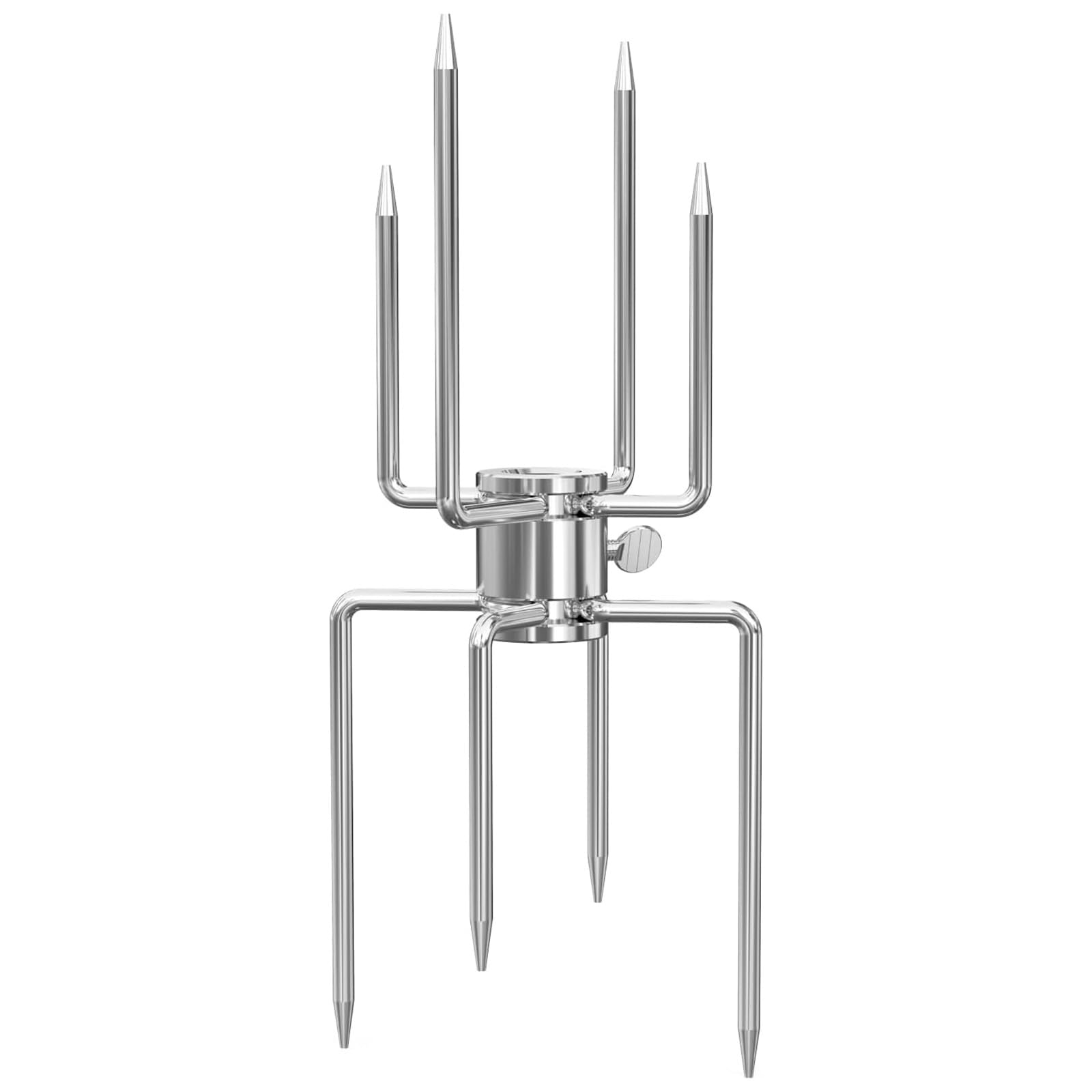 NMFLAB Multipurpose Stainless Steel Octopuses Fork Grilling Fork for Outdoor Camping Family Gatherings and Restaurant Use Stainless Steel BBQ Skewer