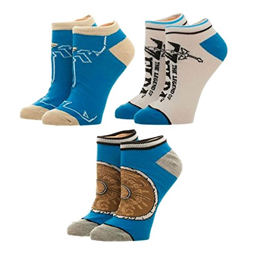 Zelda Breath of the Wild Ankle Socks 3 Pack