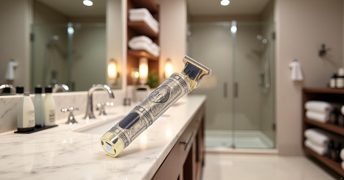 Alomejor Beard Trimmer,Non Slip Washable Blade Hair Trimmer T Blade for Men Barbers Home Professional Grooming use