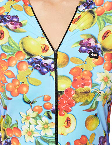 Márcio May Sports Camisa Ciclismo Feminina Funny Salada Frutas, Grande, Multicolorido
