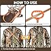 Hunthor Deer Drag Harness with Wider High Strength Handle, 1100lbs Rope for Deer Hunting, Easy to Use Hunting Accessories for Big and Small Game