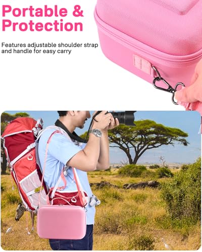 Funda rígida para cámaras Sony Alpha y otras marcas, rosa miniatura 5
