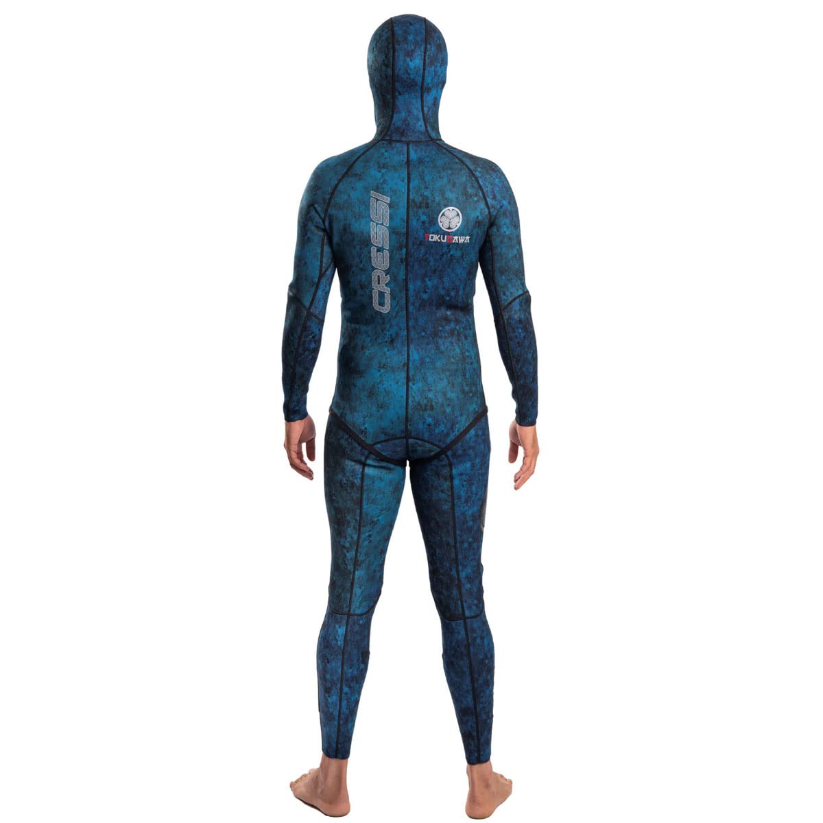 Cressi 2mm Tokugawa Unisex 2-Piece Wetsuit Blue Camo Small