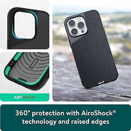 Coque iPhone 14 antichoc Mous en cuir noir : finissez-en avec la peur des écrans brisés - 3