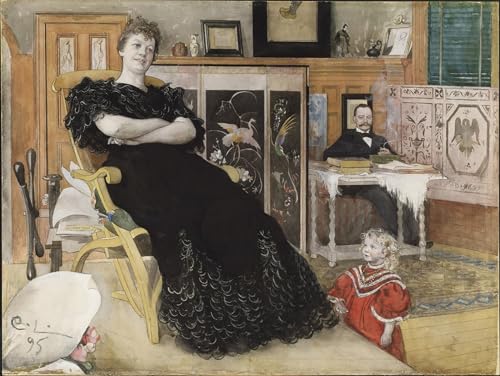 Graffiti Art Mural Anna Petterson Toile Moderne Carl Larsson Grand Format 60x90