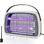 WUEAOA Electric bug zapper with 2 × 6W UVA LEDs, 3800V Wall-Mountable Mosquito killer Lamp,Fly zapper IPX4 for Indoor, Chemical-Free, Quiet