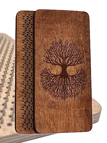 Sadhu board, Wooden Yoga Board for Acupressure and Meditation wit...