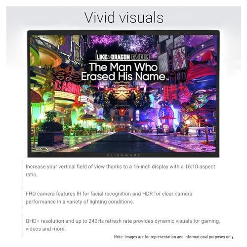 Alienware M16 R2 Gaming Laptop, Intel Core Ultra 7-155H, 64 GB DDR5 Ram, 4 TB PCle SSD, 16" QHD+ (2560x1600), Nvidia Geforce RTX 4070, Windows 11 Pro - Image 4