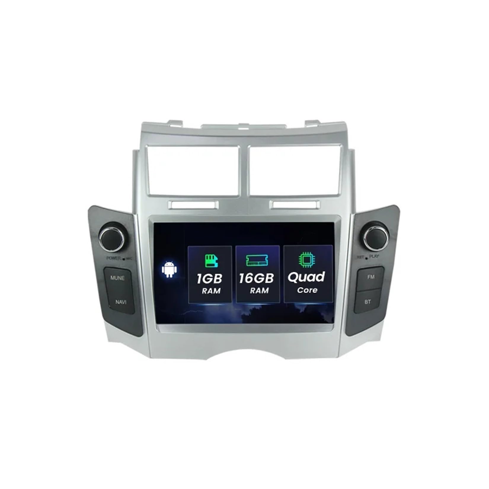 Autoradio écran tactile résolvant les pannes de navigation sur Toyota Yaris 2005-2012 Android 10