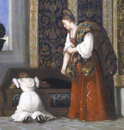 Cuadro en lienzo de la Venus de Urbino por Tiziano decoración clásica para salón 60x90cm
