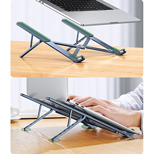 Soporte para computadora portátil con base suspendida gris y aleación rígida 6