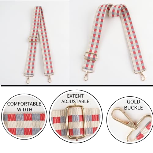 Image of Adjustable Replacement Shoulder Strap Luggage Straps Belt Crossbody Canvas Bag Handbag Purse Strap for Women (K-style 52)