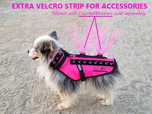 Coyotevest Dog Harness Protection Vest, Reflective Dog Accessories With Spikes To Shield Your Pet From Raptor And Animal Attacks, Proudly Made In America (Small, Turquoise) #TOP3