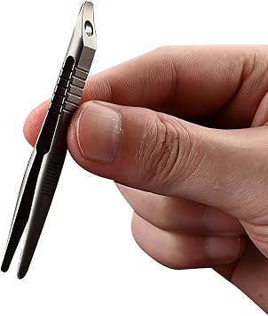 SW912 Small Titanium Tweezers Tool.Ultralight and Portable EDC Tweezers, Easy to Hold, And Use for Precision Splinter Removal or Holding Small Parts.