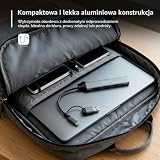 Ewent Hub USB-C 4 porty USB-A 3.2 Gen1, 5 Gb/s, adapter USB-C na wiele USB z 1 portem USB 3.2 + 3 USB 2.0, aluminium premium, kabel 15 cm, kompatybilny z MacBookiem, laptopem, Windowsem, MacOS, Linux