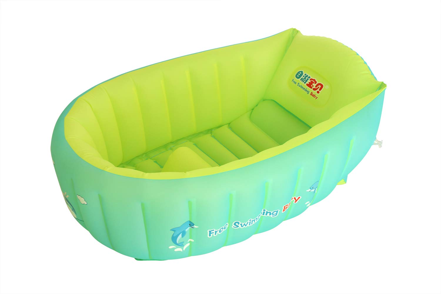 Baby Bath Bagnetto Neonato Gonfiabile,Anti-Slippery Pieghevole Bath Travel Bathing,Bagno Gonfiabile per Bambini, Summer Soft Bath Vasca da bagno,Kids Air Vasca con cuscino morbido sedile centrale