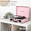 Victrola Journey II (2025 Model) Bluetooth Suitcase Record Player Built-in Stereo Speakers with Enhanced Bass, 3-Speed Turntable, Bluetooth Input and Output, RCA & Headphone Outputs (Black)