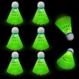 Alaoo Volants Badminton LED Lot 8 Nylon Plume Stabilité Durabilité