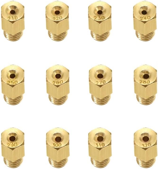 Carburetor Kit TM24 28 VM for 4/042 Large Hex Main Jet Motorcycle Carburetor AX100 TZR125 150 TMX Injectors Main Nozzle Jet Carberature (Color : B Set 12 pcs)