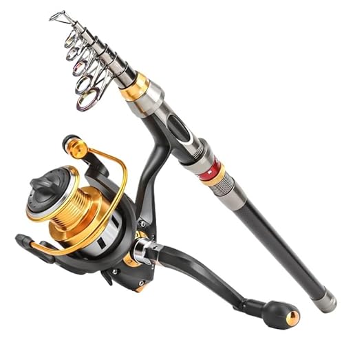 RTFJVXVZ Outdoor Lure Pole Telescopic Portable Fishing Gear Set for Long Throw Sea Rod