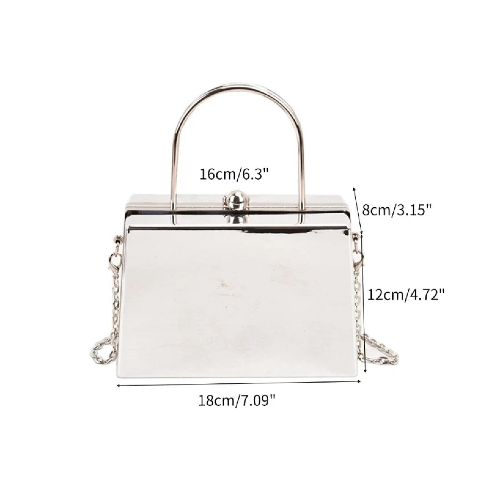 Abendtasche Damen Clutch Mode Acryl Abend Tasche Clutch Box Frauen Elegante Hochzeit Party Handtasche Damen Dame Bankett Kette Cross Body Schulter Tasche