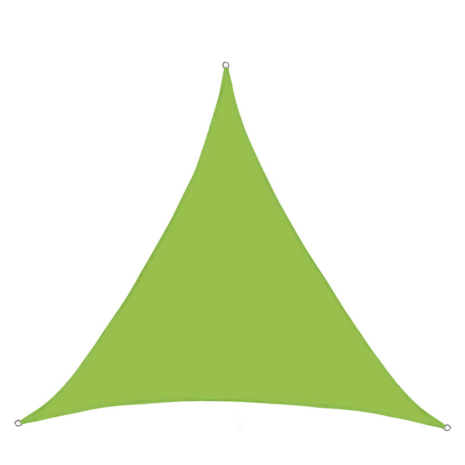 Voile d'ombrage Imperméable Triangulaire, Voile d'Ombrage Toile d Ombrage Triangulaire Rayons UV Résistante Aéré Voile Ombrage Rayons UV pour Jardin Terrasse Camping (5X5X5m,Vert)