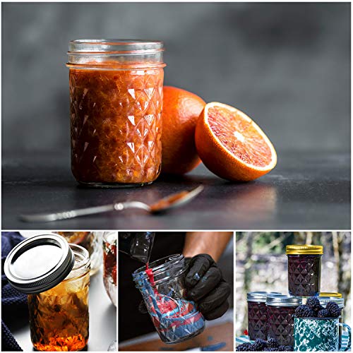 Spanla Mason Jars, 8 Oz Mason Jars Canning Jars Jelly Jars With Regular Lids And Bands, Ideal For Jam, Honey, Wedding Favors, Shower Favors, Baby Foods, Diy Magnetic Spice Jars, 12 Pack #TOP5