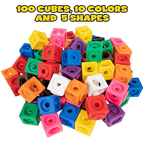 Fidget Cubes, 100 Pack, Fidgets For Kids, Teens, Adults, Sensory Toys For Autistic Children, Adhd, Stress Relief, Anxiety, Party Favors, Stocking Stuffers #TOP4