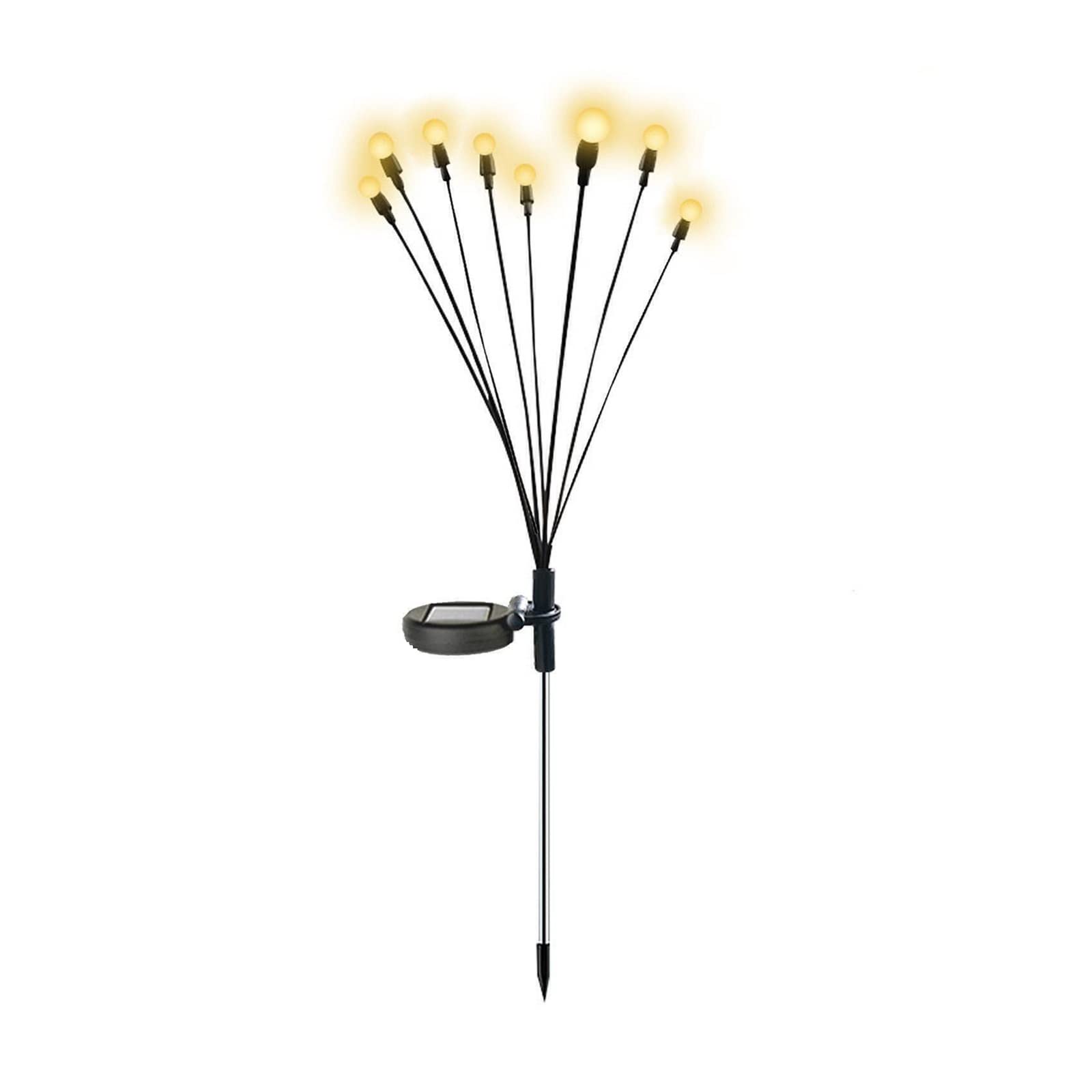 Lampy solarne do ogrodu zewnętrznego Outdoor Solar LED Firefly Lights Pejzaż z ogrodem Ścieżka Kołysząca się lampa Światła ogrodowe Outdoor Solar Pathway Lights Trawnik Patio Na patio, podwórko, ścież
