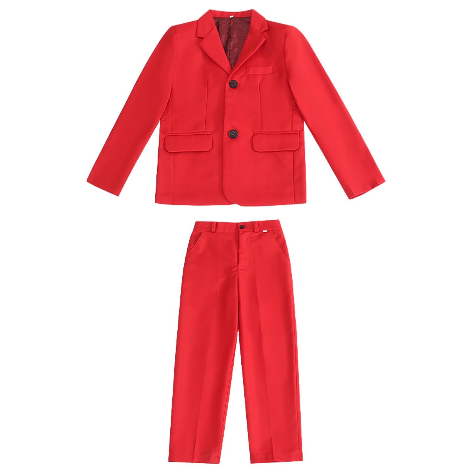 amropi Completo da Bambini Ragazzi 2 Pezzi Giacca Blazer e Pantaloni Abito da Cerimonia Abbigliamento Set per 2-12 Anni
