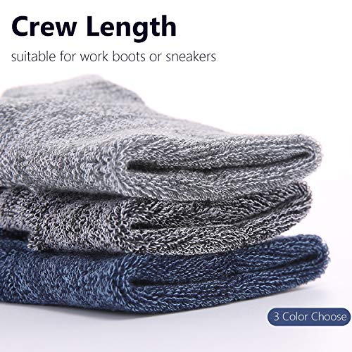 +Md Mens Bamboo Extra Full Cushion Heavy Duty Work Boot Socks Moisture Wicking Running Hiking Athletic Crew Socks 4 Pack 4Black13-15 #TOP5
