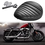 hacer asiento moto custom 【Fácil de instalar】Fácil de instalar, un reemplazo perfecto para el original. Incluye soporte de montaje y muelles reforzados, base de montaje incluida. 1 cojín de asiento + 2 soportes de muelles + 1 soporte.