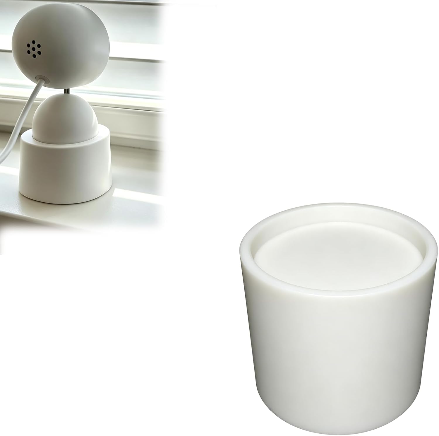 Riser Stand Black Compatible with Google Nest Cam Indoor Wired for Better View 80 mm