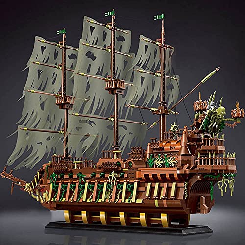VSEG Piratenschiff Modell Piraten Schiff, 3653 Teile Creative Piratenschiff Segelschiff Modellbau Kompatibel mit Lego – Bild 4