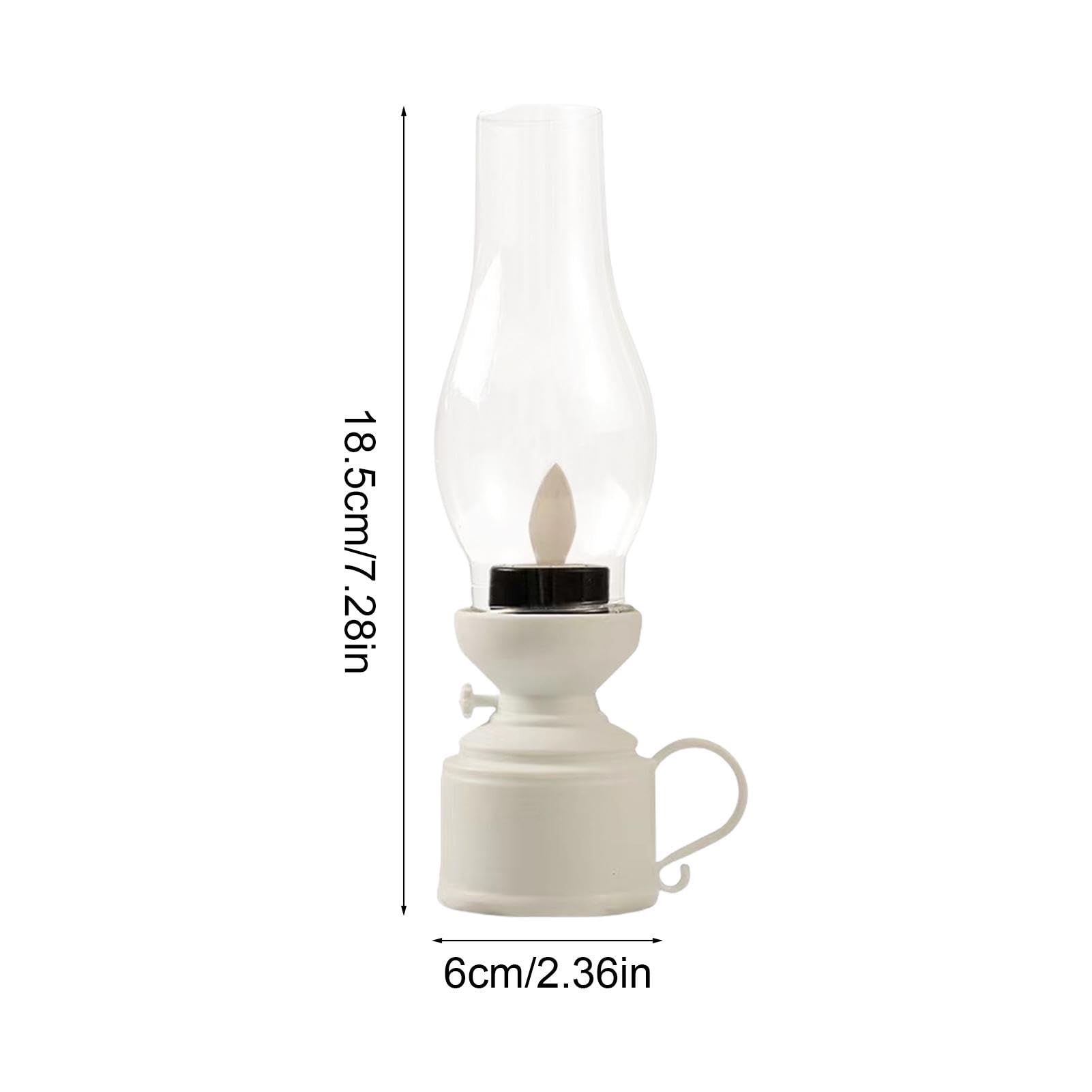 Lámparas De Aceite Vintage Lámpara De Queroseno LED Lámpara De Huracán Funciona Con Pilas, Linterna De Queroseno Portátil Colgante Interior Y Exterior Decoración De Mesa Retro