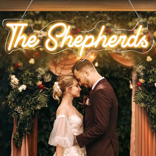 Personalized Custom Neon Sign - Handmade Acrylic Dimmable Wall Decor for Bedroom, Wedding & Birthday Party, Remote Control Brightness Adjustable Glowing Sign, Gift for Kids/Anniversaries