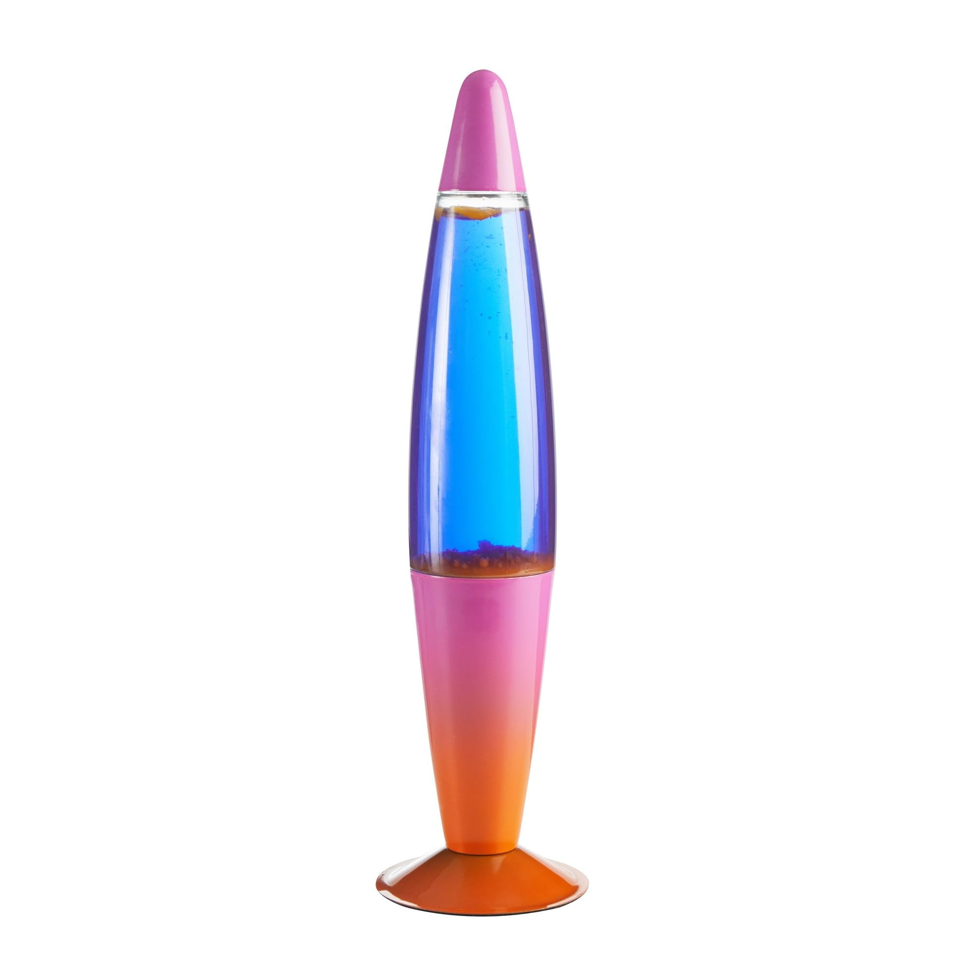 Lámpara de volcán de movimiento de cera rosa naranja degradado de 16 pulgadas, luz de humor retro para dormitorio, sala de estar o decoración de fiesta 4