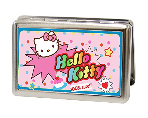Buckle-Down Metal Wallet-Hello Kitty 100% Cute Fcg Pink
