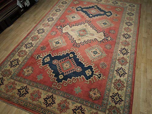 New 7X10 Kazak Area Rug - Caucasian Design Carpet #TOP2