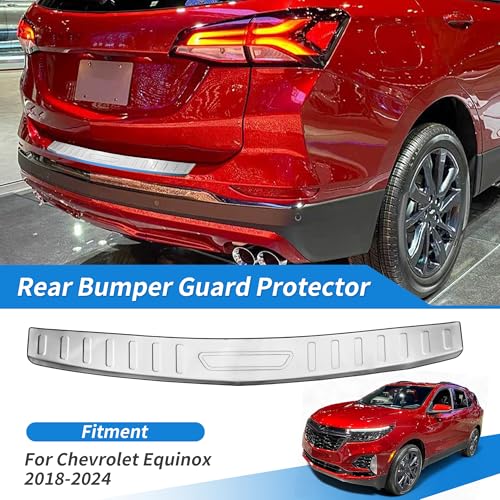 ACROPIX Rear Bumper Protector for Chevrolet Equinox 2018-2024 Scratch Resistant Trunk Door Entry Guard Tailgate Accessory Trim Cover Bumper Step Guard Protector by ACROPIX - Image 2