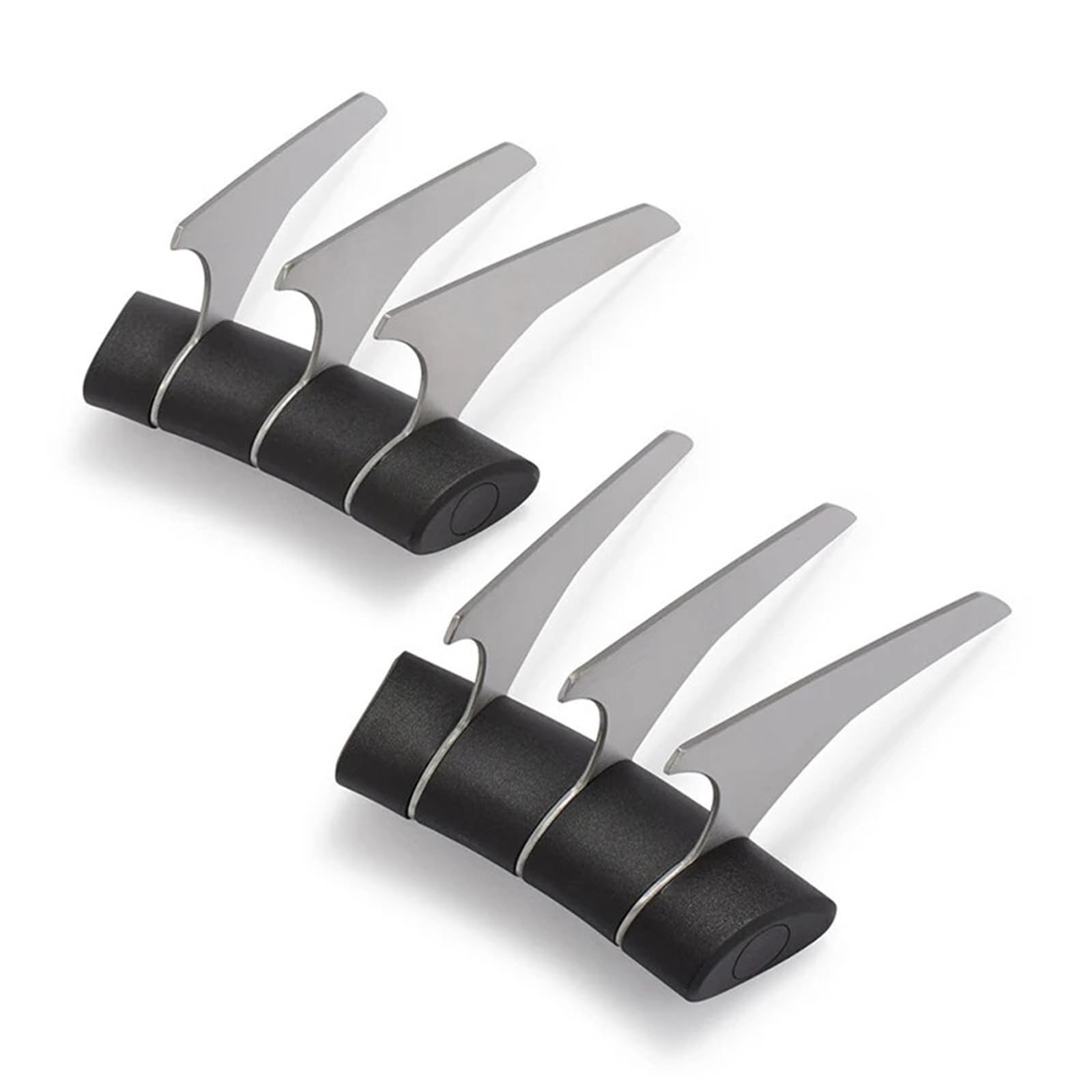 Generico 2 Pezzi di Artigli for sminuzzare la Carne for Barbecue, forchette for servire in Acciaio Inossidabile, Utensili for Barbecue Neri