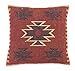 Chouhan Rugs Indischer Handwebstuhl Vintage Kelim Kissenbezug 45 x 45 cm Jute handgewebt Kissen ethnisch dekorative Kissenbezüge handgefertigt indische Kunst Pattren 1