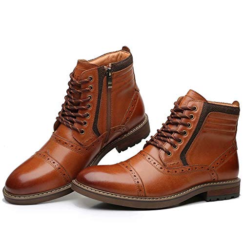 Arkbird Mens Chelsea Boots, Stylish and Comfort Leather Chukka Ankle Boots with Zipper - Image 3