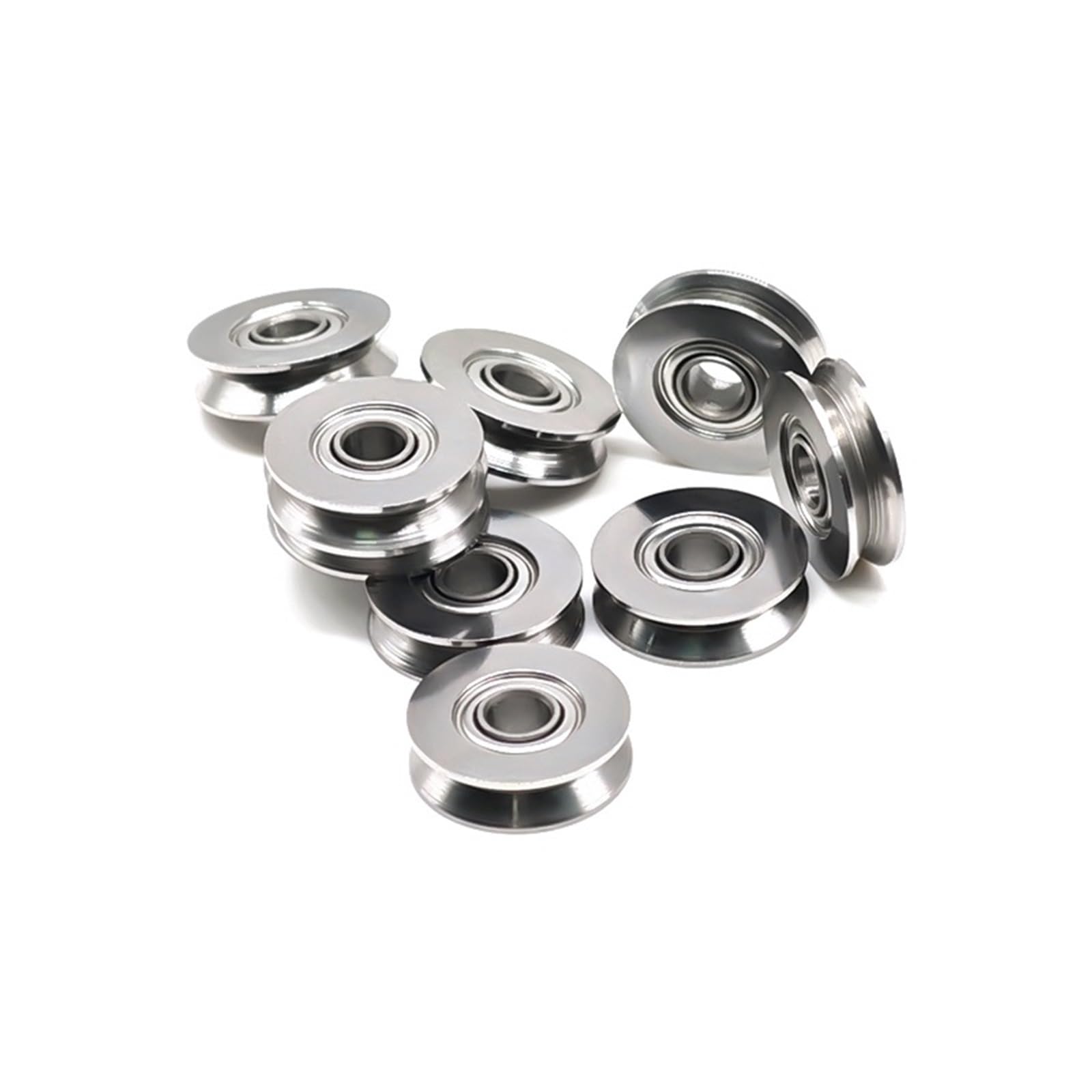 Roulement à rouleaux en acier inoxydable SV3-14ZZ, 3 x 14 x 4 mm, poulie de rail de guidage, roulement en V SV3-14 SV3-14Z, 2 pièces