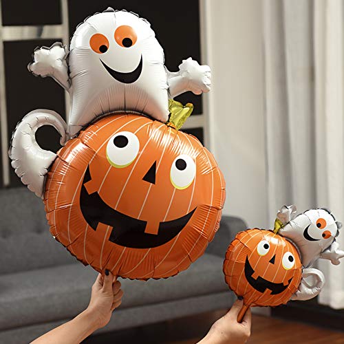 19 Pcs Halloween Foil Balloons Aluminum Mylar Helium Balloons Black Cat Ghost Spider Pumpkin Bat Zombie Skeleton Owl Balloon For Birthday Carnival Festival Holiday Party Decorations Supplies Favors #TOP6
